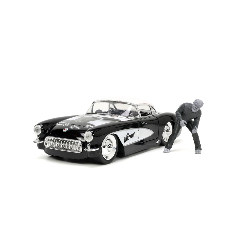 Chevrolet Corvette W/Wolfman Figure HOLLYWOOD RIDES 1957