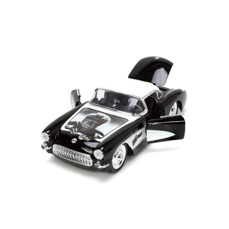 Chevrolet Corvette W/Wolfman Figure HOLLYWOOD RIDES 1957