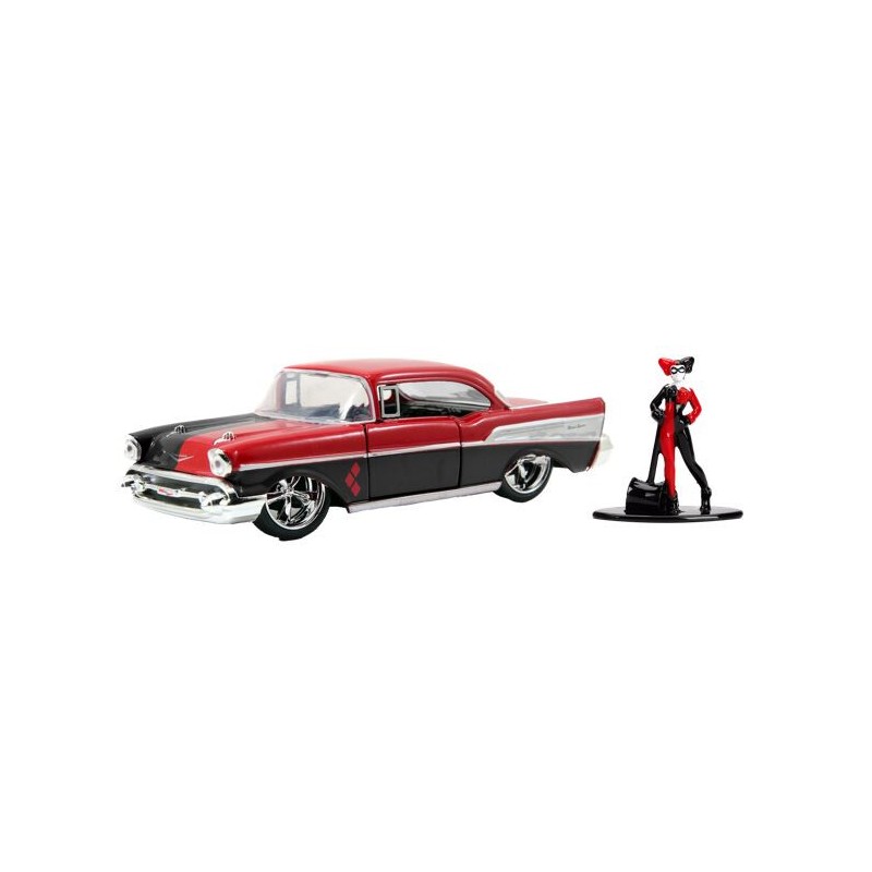 Chevrolet Bel-Air-Hard Top W/ Harley Quinn Figure DC COMICS 1957 Chevrolet Bel-Air-Hard Top W/ Harley Quinn Figure DC COMICS 1957