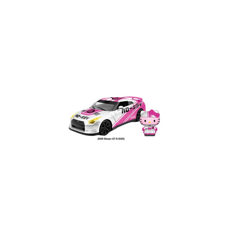 Nissan GT-R (R35) W/Hello Kitty Figure HOLLYWOOD RIDES 2009 Nissan GT-R (R35) W/Hello Kitty Figure HOLLYWOOD RIDES 2009