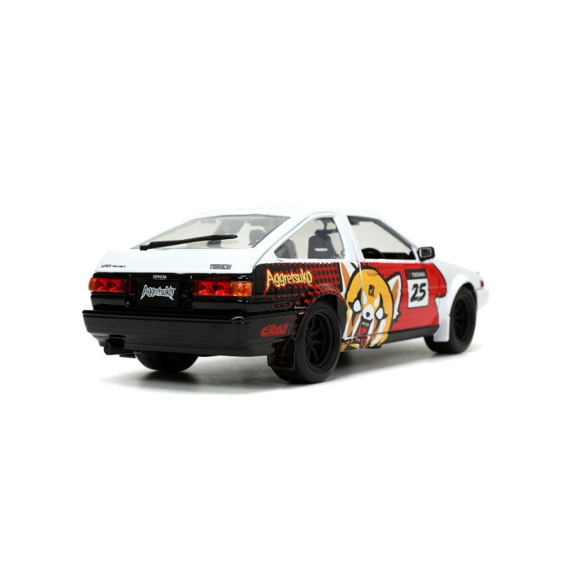 Toyota Trueno (AE86) W/Aggretsuko Figure HOLLYWOOD RIDES 1986