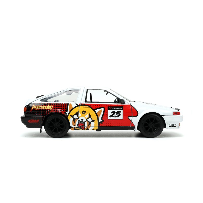 Toyota Trueno (AE86) W/Aggretsuko Figure HOLLYWOOD RIDES 1986
