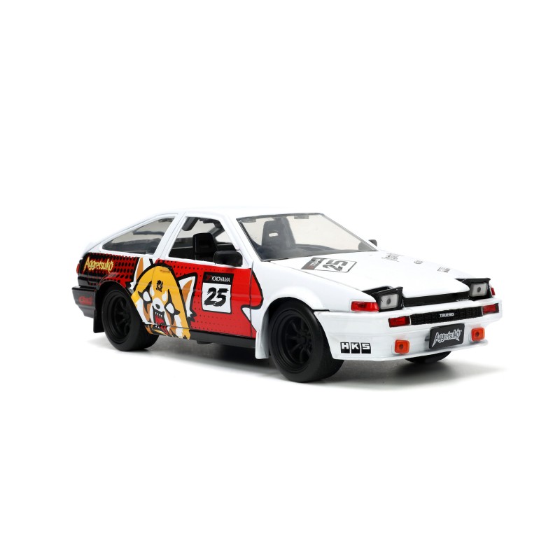 Toyota Trueno (AE86) W/Aggretsuko Figure HOLLYWOOD RIDES 1986