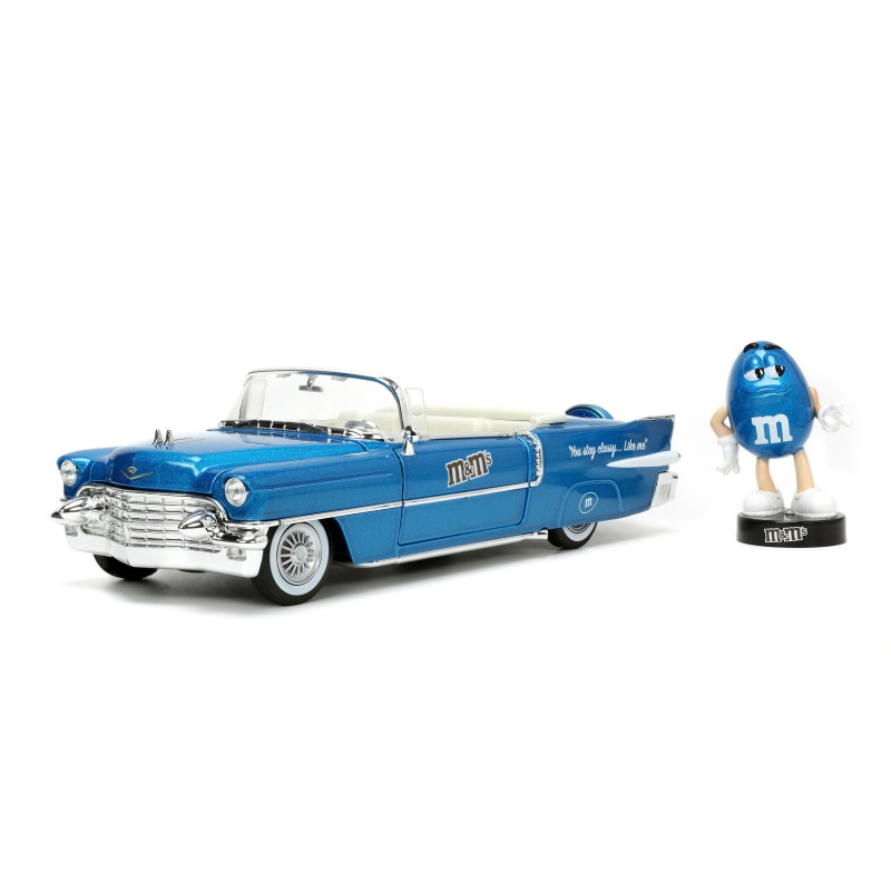 Cadillac Eldorado W/ M&M's Blue Figure HOLLYWOOD RIDES 1956