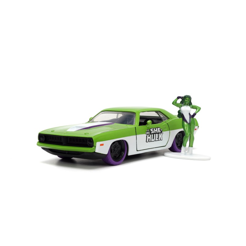 Plymouth Barracuda W/She Hulk Figure MARVEL 1973