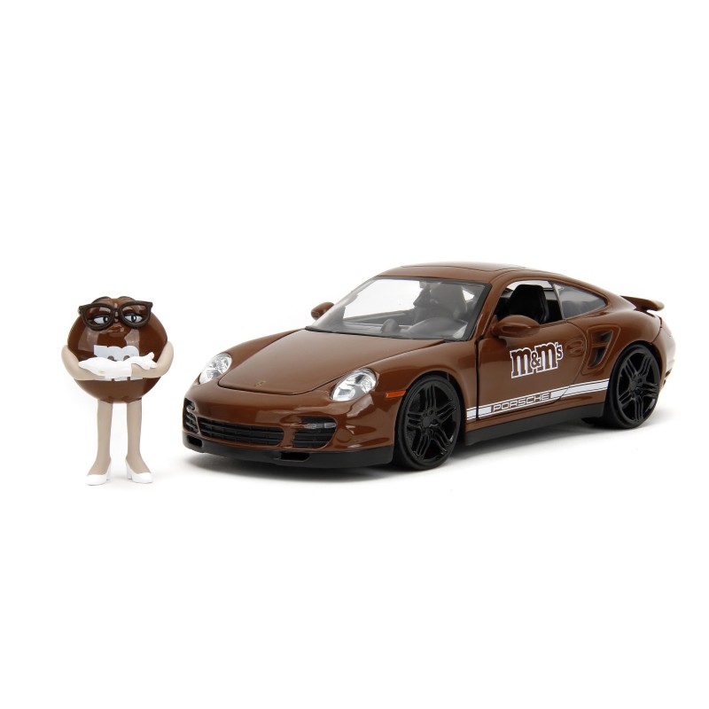 Porsche 911 Turbo W/M&M's Brown Figure HOLLYWOOD RIDES 2007