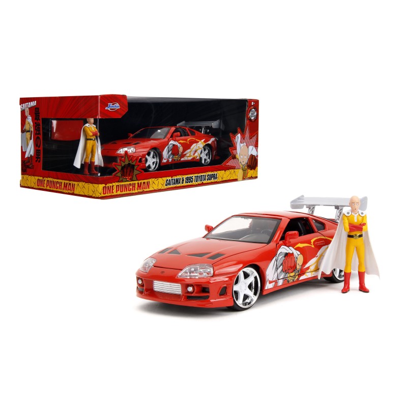 Toyota Supra W/One Punch Man Figure HOLLYWOOD RIDES 1995