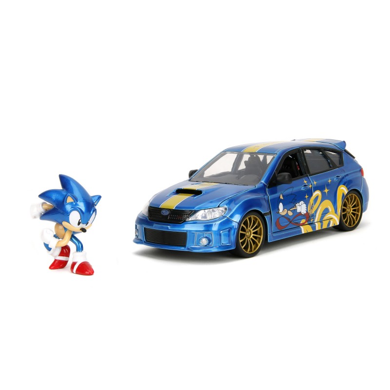 Subaru Impreza WRX STI W/Sonic Figure HOLLYWOOD RIDES 2012