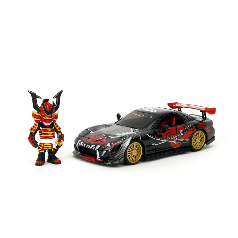 Mazda RX-7 W/Lab Monkeys Figure HOLLYWOOD RIDES