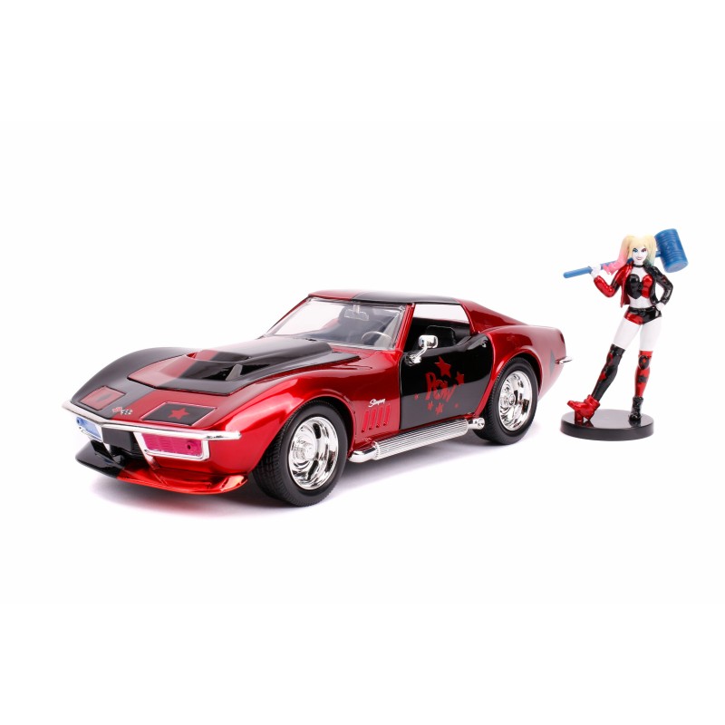 Chevrolet Chevy Corvette Stingray W/Harley Quinn Figure DC COMICS 1969