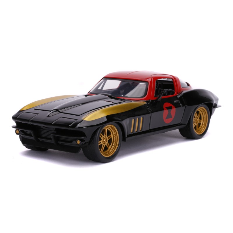 Chevrolet Chevy Corvette W/Black Widow Figure MARVEL 1966